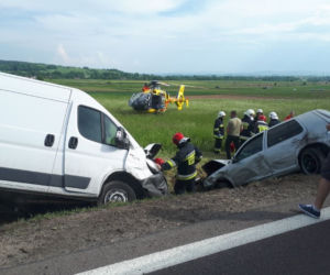 Powiat brzozowski: Zderzenie volkswagena z fiatem ducato
