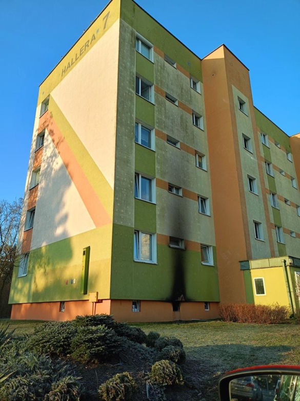 Poważny pożar w bloku w Bydgoszczy