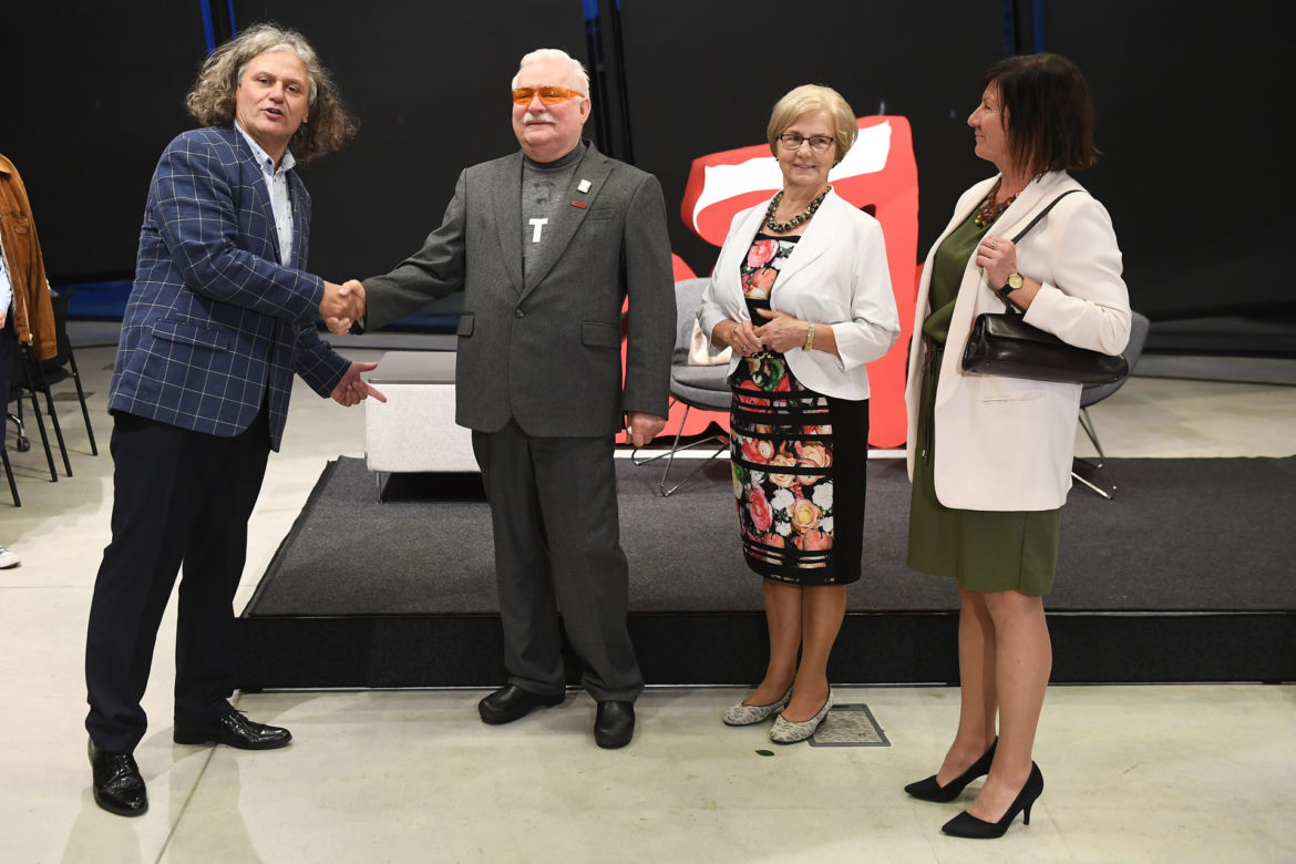 Lech Wałęsa z żoną Danutą Wałęsą