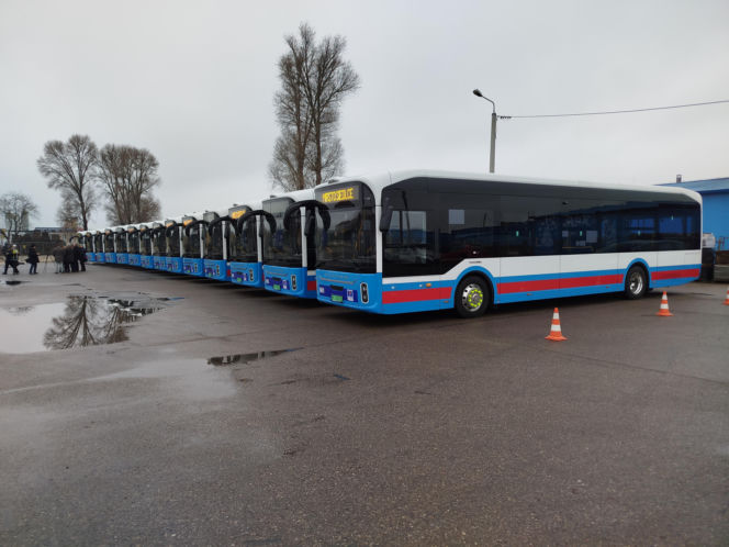 Nowe chińskie autobusy elektryczne marki Yutong w Siedlcach
