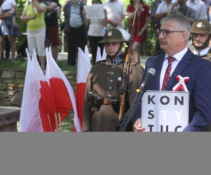 Protest przeciwko Markowi Kuchcińskiemu w Przemyślu