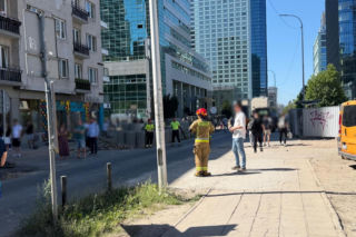 Niewybuch w centrum Warszawy
