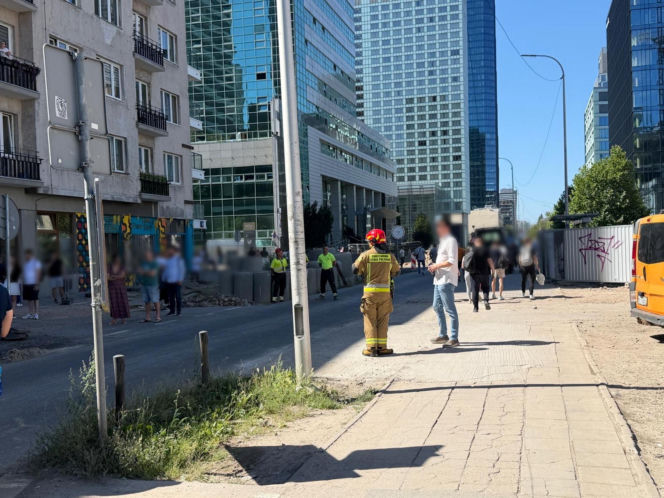 Niewybuch w centrum Warszawy
