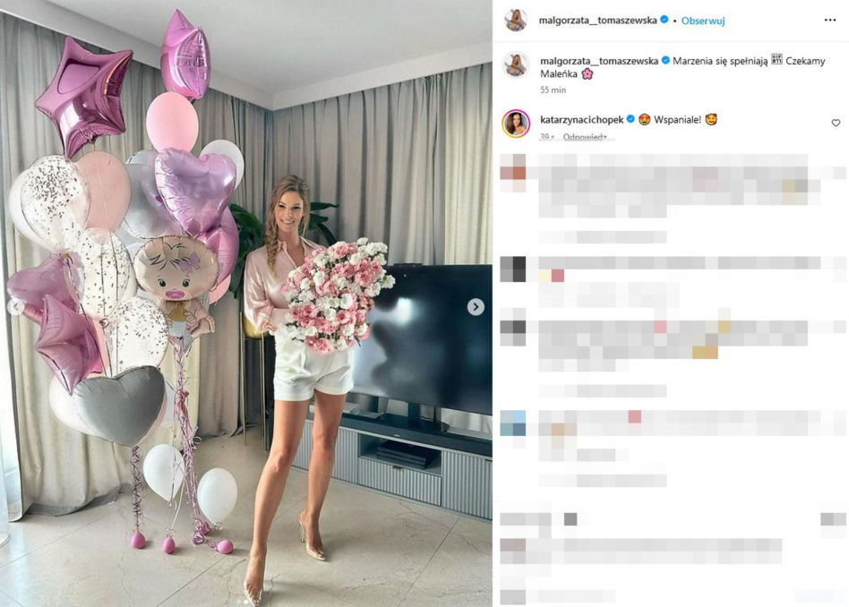 Małgorzata Tomaszewska w ciąży