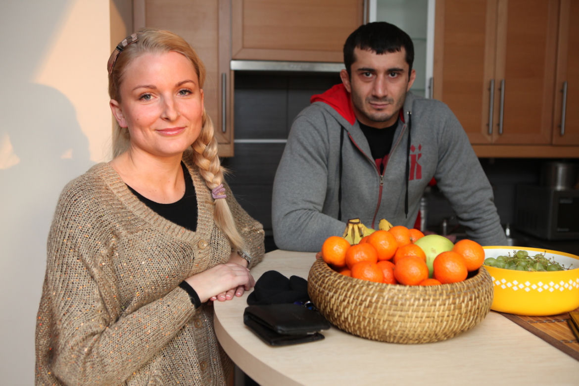 Mamed Khalidov i jego żona Ewa