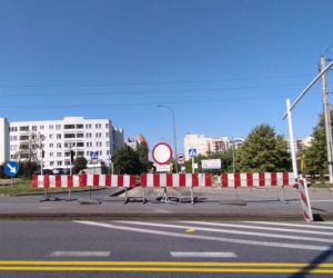 Trwa przebudowa skrzyżowania Podmiejskiej z Wyszyńskiego. Na razie bez korków
