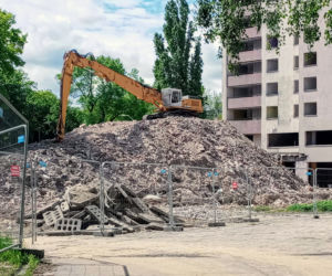 Rozbiórka Domu Marynarza - maj 2020