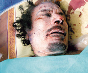 Kaddafi jadł śmieci