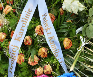 Grób zmarłej motocyklistki Karoliny z Zielonki