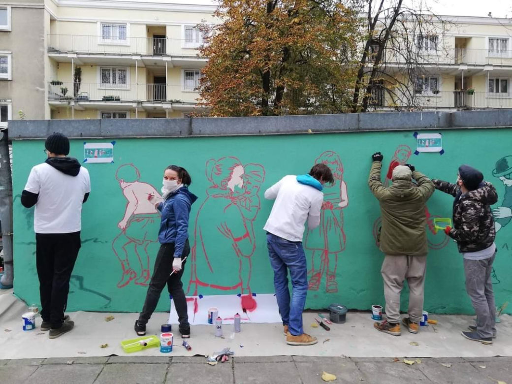 "Dzieci Muranowa" - wyjątkowy mural, który powstał na podstawie archiwalnych zdjęć!