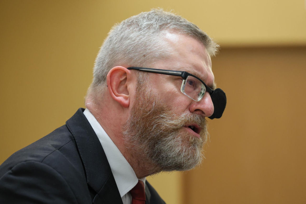 Grzegorz Braun po rozprawie