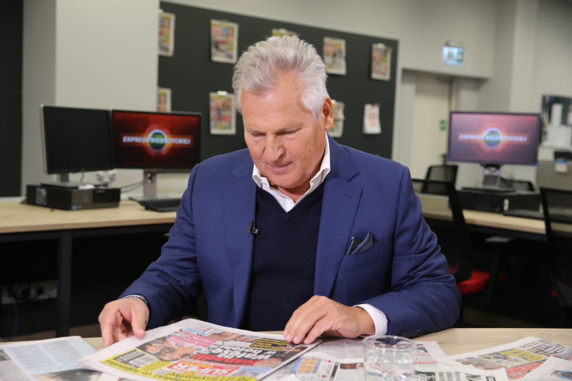 Aleksander Kwaśniewski w redakcji Super Expressu