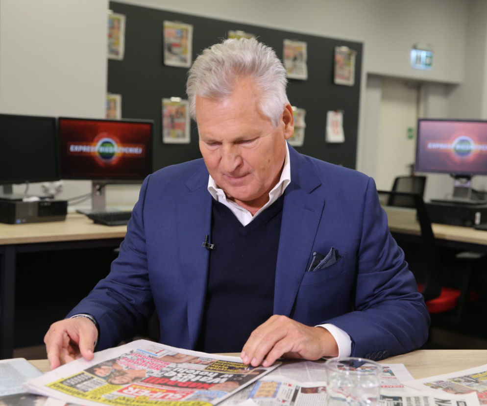 Aleksander Kwaśniewski w redakcji Super Expressu