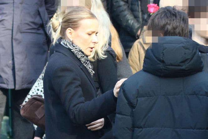 Pogrzeb Mirosława Krawczyka w Gdańsku: Aneta Zając i Mikołaj Krawczyk