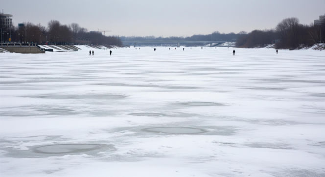 Zamarznięta Motława. Co uwiecznił premier Donald Tusk?