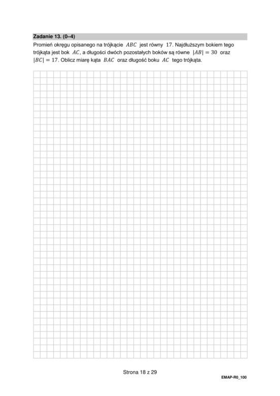 Matura matematyka poziom rozszerzony 2024 
