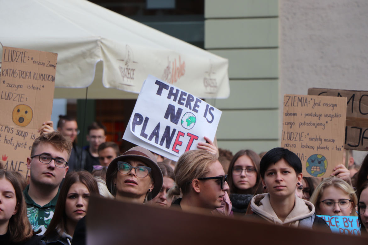 Młodzieżowy Strajk Klimatyczny w Toruniu. Protestowali przeciwko rządowi i korporacjom