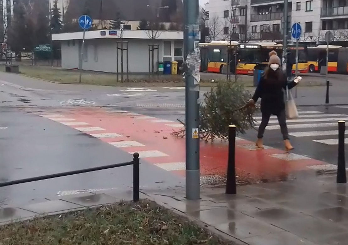 Fruwająca choinka na Pradze