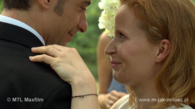 M jak miłość odc. 1174. Ewa (Dominika Kluźniak), Marek (Kacper Kuszewski)