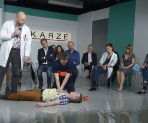Lekarze 4 sezon. Konferencja prasowa serialu. Szymon Bobrowski