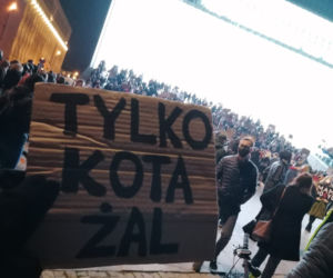 Z Placu Litewskiego strajkujący przeszli pod Centrum Spotkania Kultur 