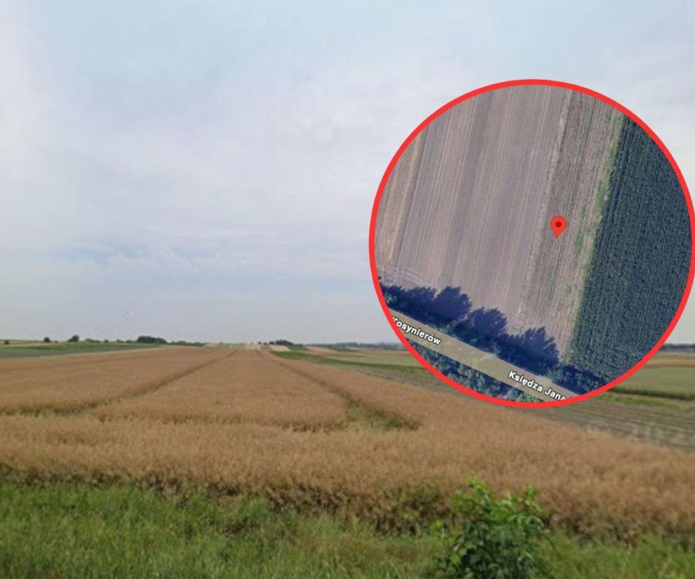 Tu jest środek woj. śląskiego. Znajduje się w szczerym polu