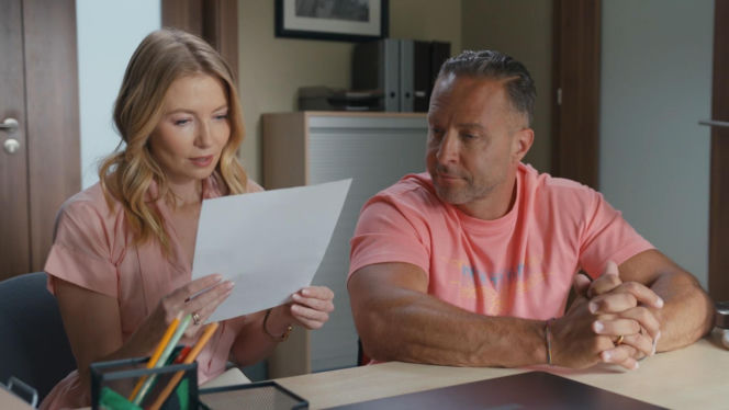 Barwy szczęścia odc. 3272. Dominika (Karolina Chapko), Sebastian (Marek Krupski)