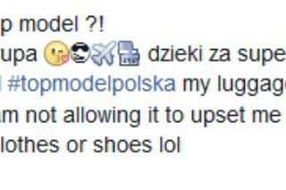 Top Model. Krupa pozuje w samolocie