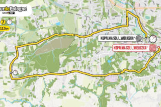 Tour de Pologne 2026 - 7. etap MAPA. Trasa jazdy indywidualnej na czas wokół Wieliczki 9.08.2026