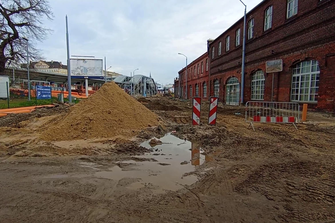 Problemy na przebudowie ulicy Kolumba
