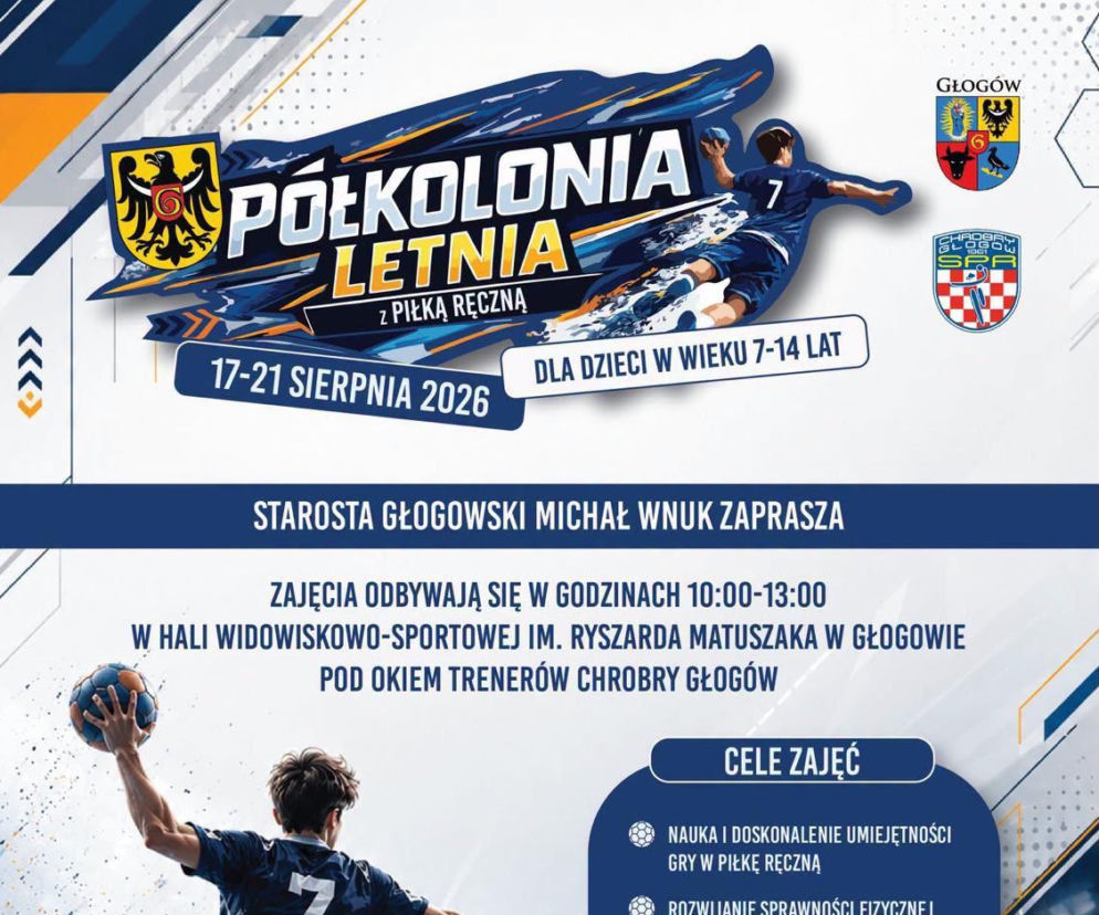 Letnie półkolonie z piłką ręczną w Głogowie - trwają zapisy dla dzieci