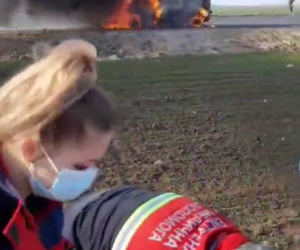 Chersoń. Rosjanie wysadzili ambulas, podczas gdy medycy ratowali człowieka