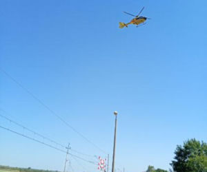 Wypadek na przejeździe kolejowym w Sokolnikach Suchych