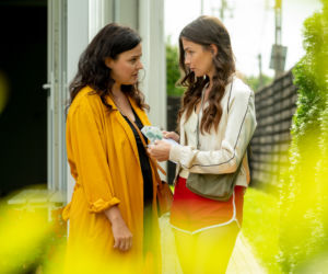 Barwy szczęścia odc. 2586. Urszula (Bożena Stachura), Anka (Anna Bieżyńska)
