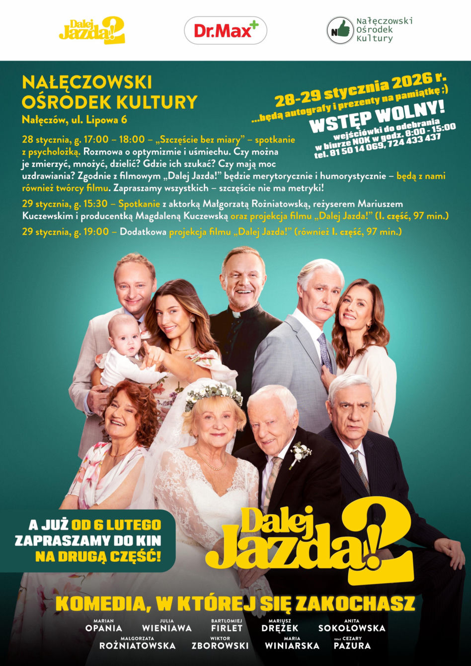Dwa dni filmowych spotkań w Nałęczowie. Jazdobus zaprasza na „Dalej Jazda!”