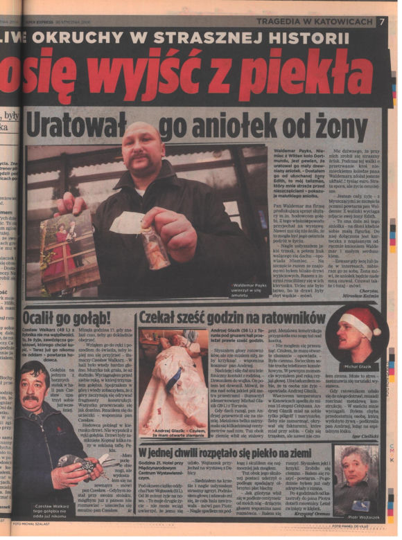 Zawalenie hali w Katowicach - archiwalne wydania "Super Expressu"