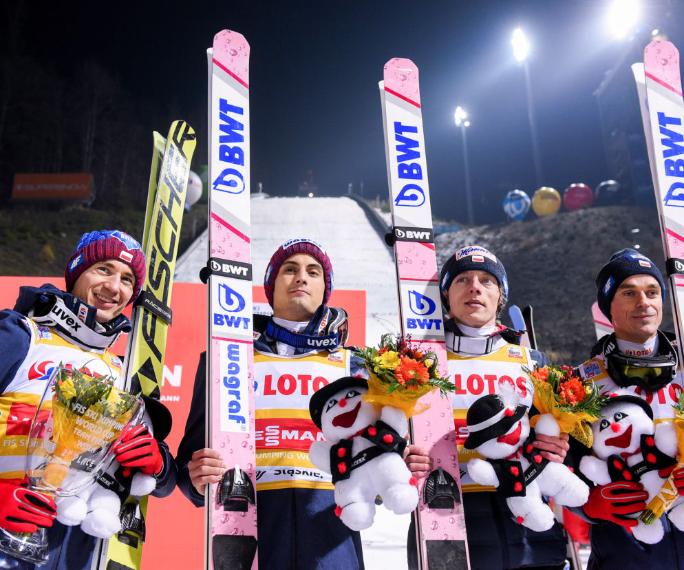 Kamil Stoch, Maciej Kot, Dawid Kubacki, Piotr Żyła