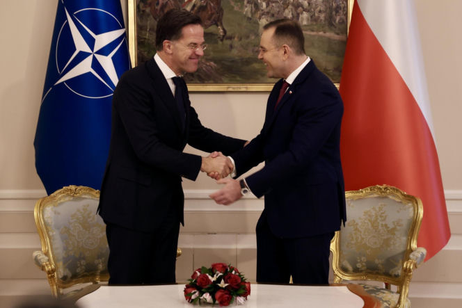 Rutte na spotkaniu z Nawrockim