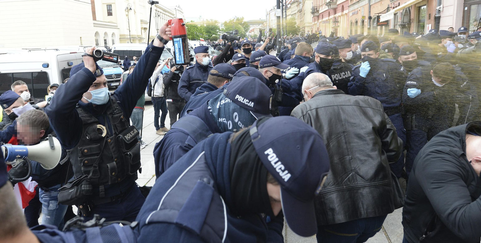 Protest przedsiębiorców w Warszawie