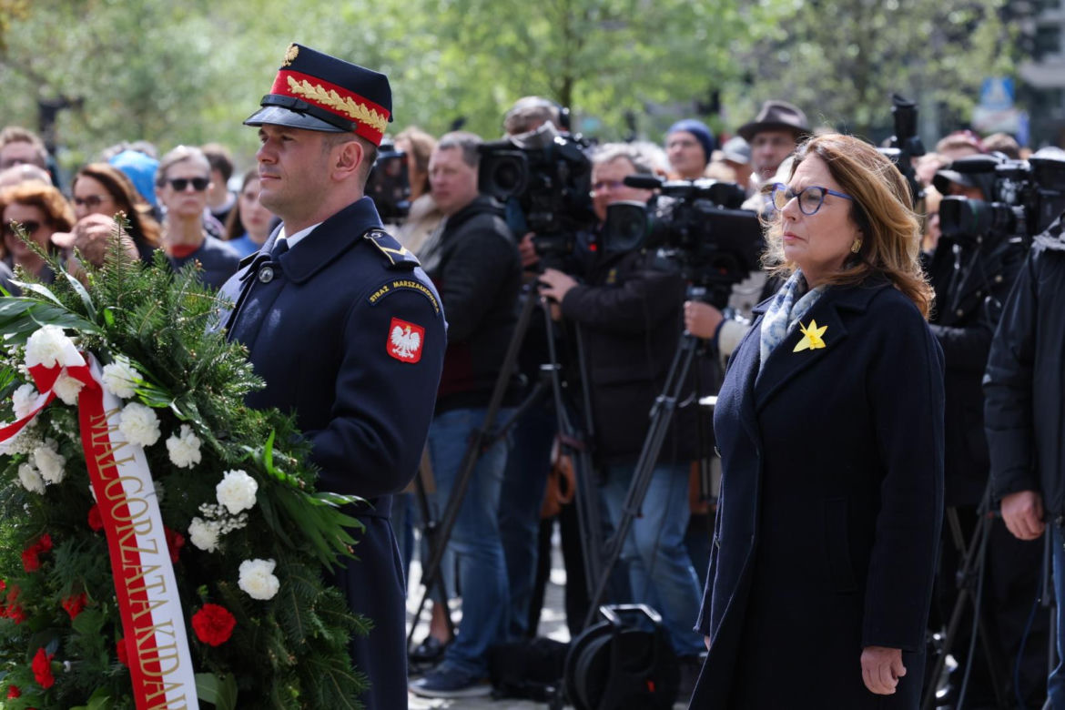 Oficjalne uroczystości z okazji 81. rocznicy wybuchu powstania w getcie warszawskim