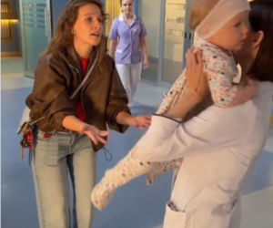 Na dobre i na złe nowy sezon na planie. Nina (Rita Sobocińska), Blanka (Pola Gonciarz), Zuza (Aurora Lipartowska)