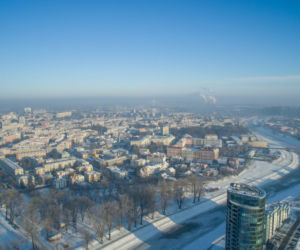 Smog nad Rzeszowem widziany z drona