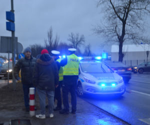Blokada drogi krajowej DK7
