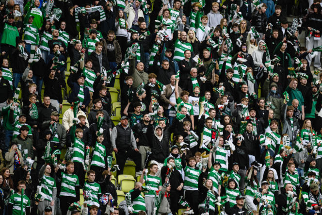 Lechia Gdańsk - Raków Częstochowa; Zdjęcia kibiców z meczu 30. kolejki PKO BP Ekstraklasy