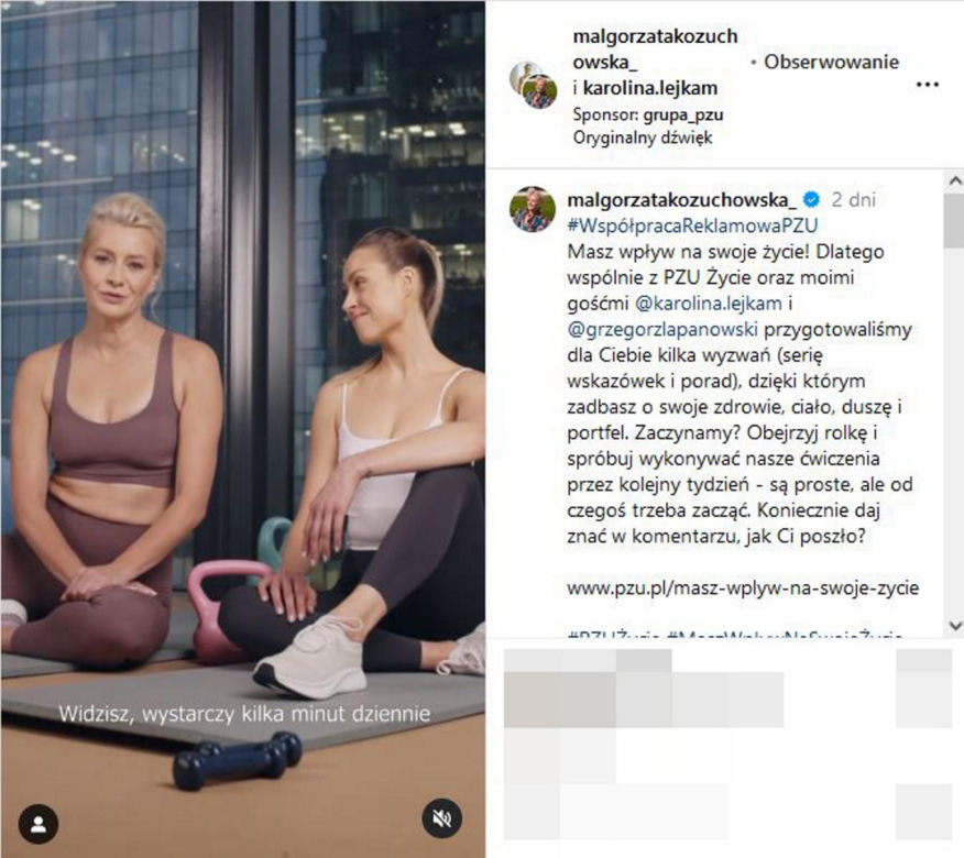 Małgorzata Kożuchowska pokazała brzuch