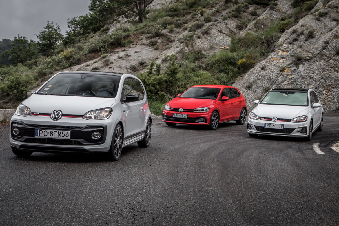 Volkswagen Golf GTI, VW Polo GTI, VW up! GTI