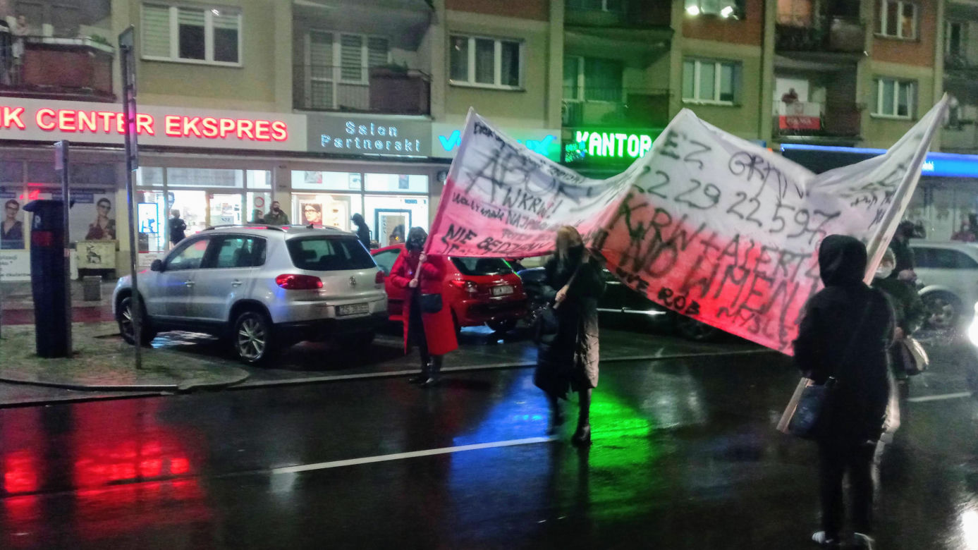 Protest kobiet w Szczecinie - 30.10.2020