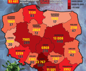 Ogromny wzrost zakażeń koronawirusem
