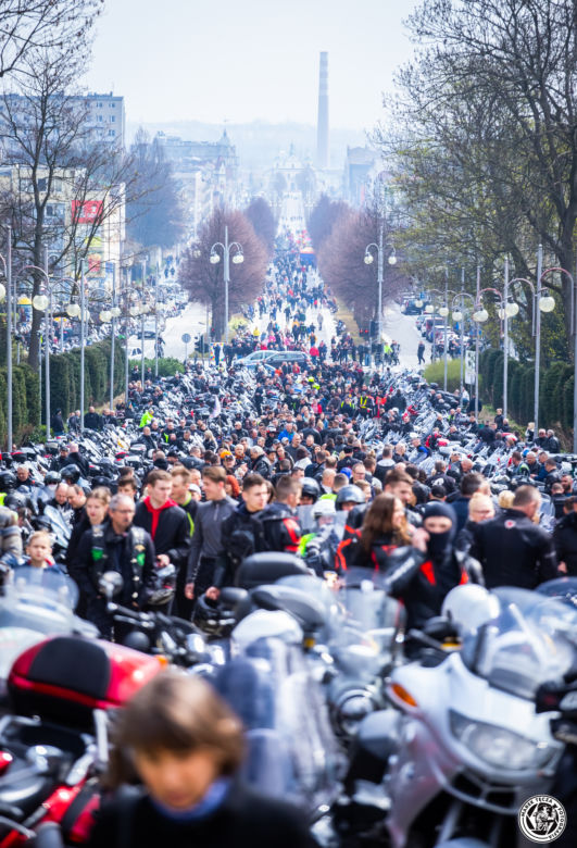 Motocyklowy Zlot Gwiaździsty na Jasnej Górze w Częstochowie