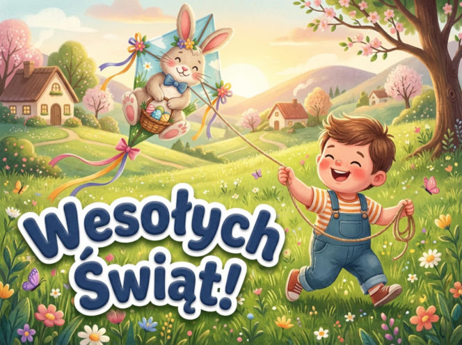 Kartka świąteczna na Wielkanoc